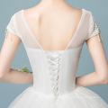 HQ169 India Wholesale Promotion Ball Gown Wedding Dress Crystal Cap Sleeve China Cheap Wedding Dresses